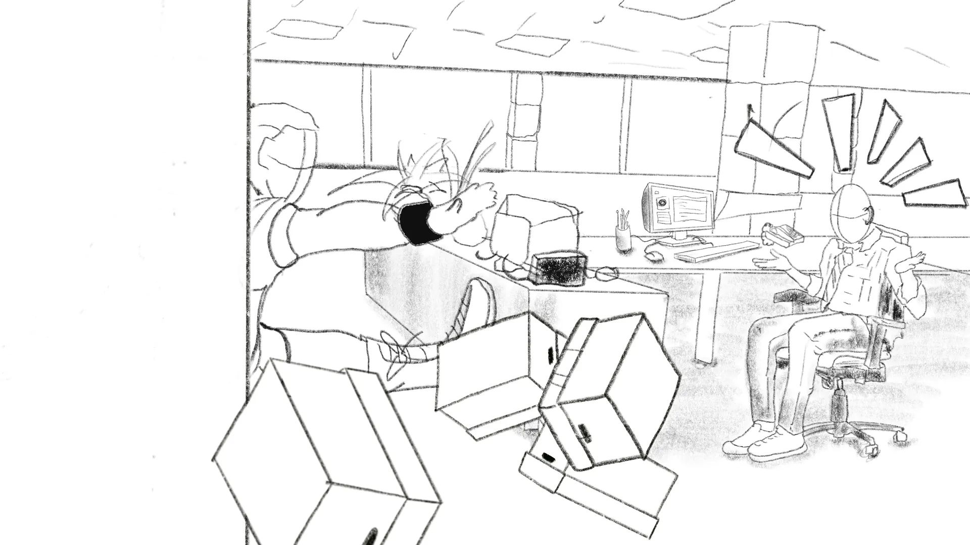 Club Max storyboard frame 2
