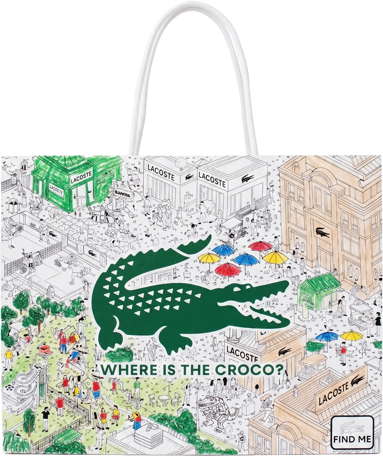 Where is the Croco? coloring tote