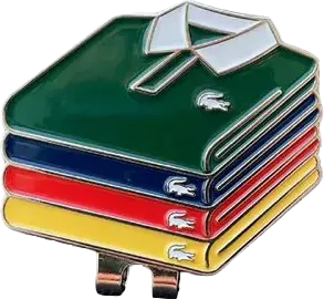 Lacoste polo-stack pin