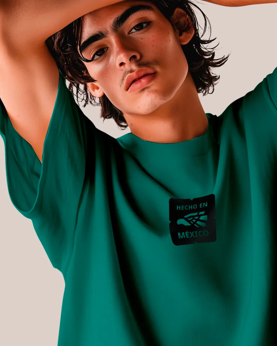 Optima tee with Hecho en México patch