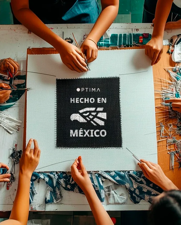 Hecho en México embroidered patch